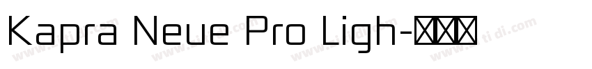 Kapra Neue Pro Ligh字体转换